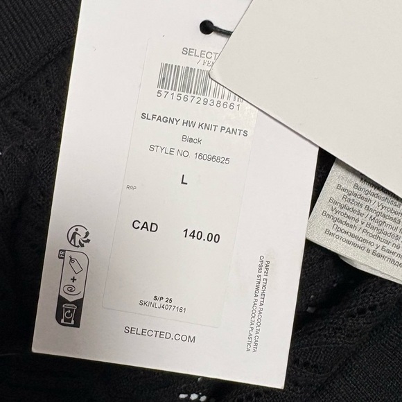 Selected Femme Slfagny HW Knit Pants - Picture 9 of 9